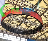 New design Curve p5 indoor led display for exhibition in Spain