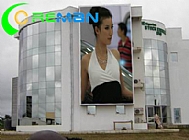 104sqm p20 virtual high brightness advertising led display in Italy