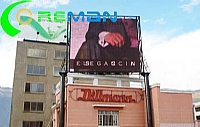 Roof advertising big led display in Bolivia